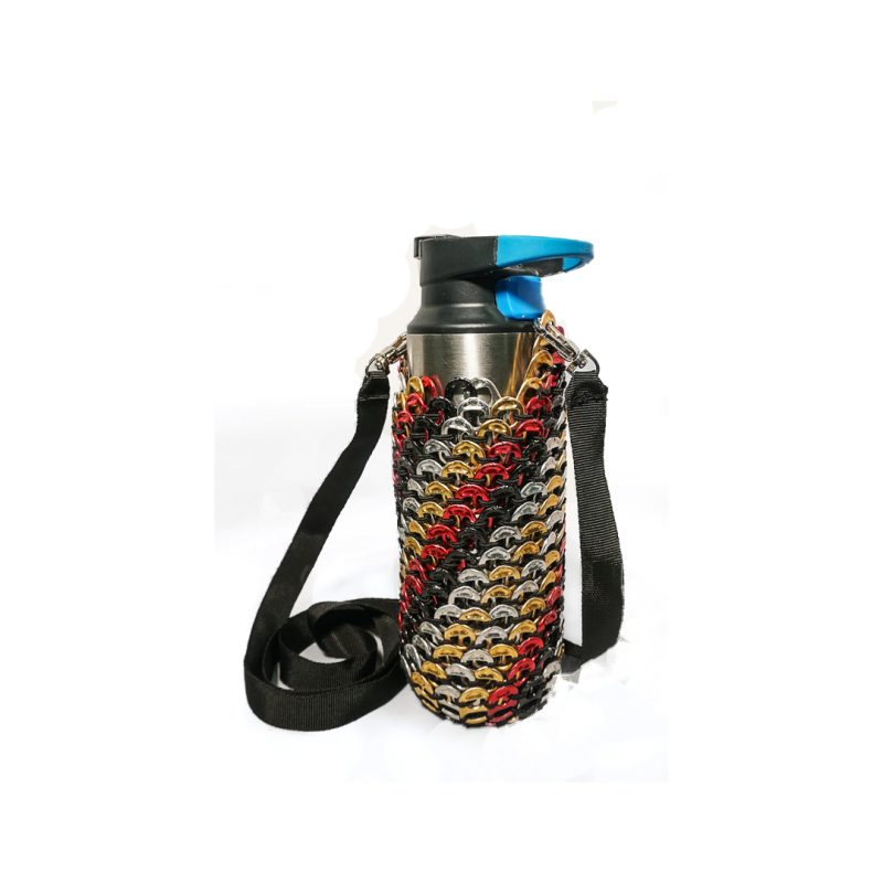 Coloured Water Bottle Holder with adjustable strap