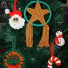 MULTI BUY 2 FOR £7 - Small Crochet Christmas Decorations - Image 2